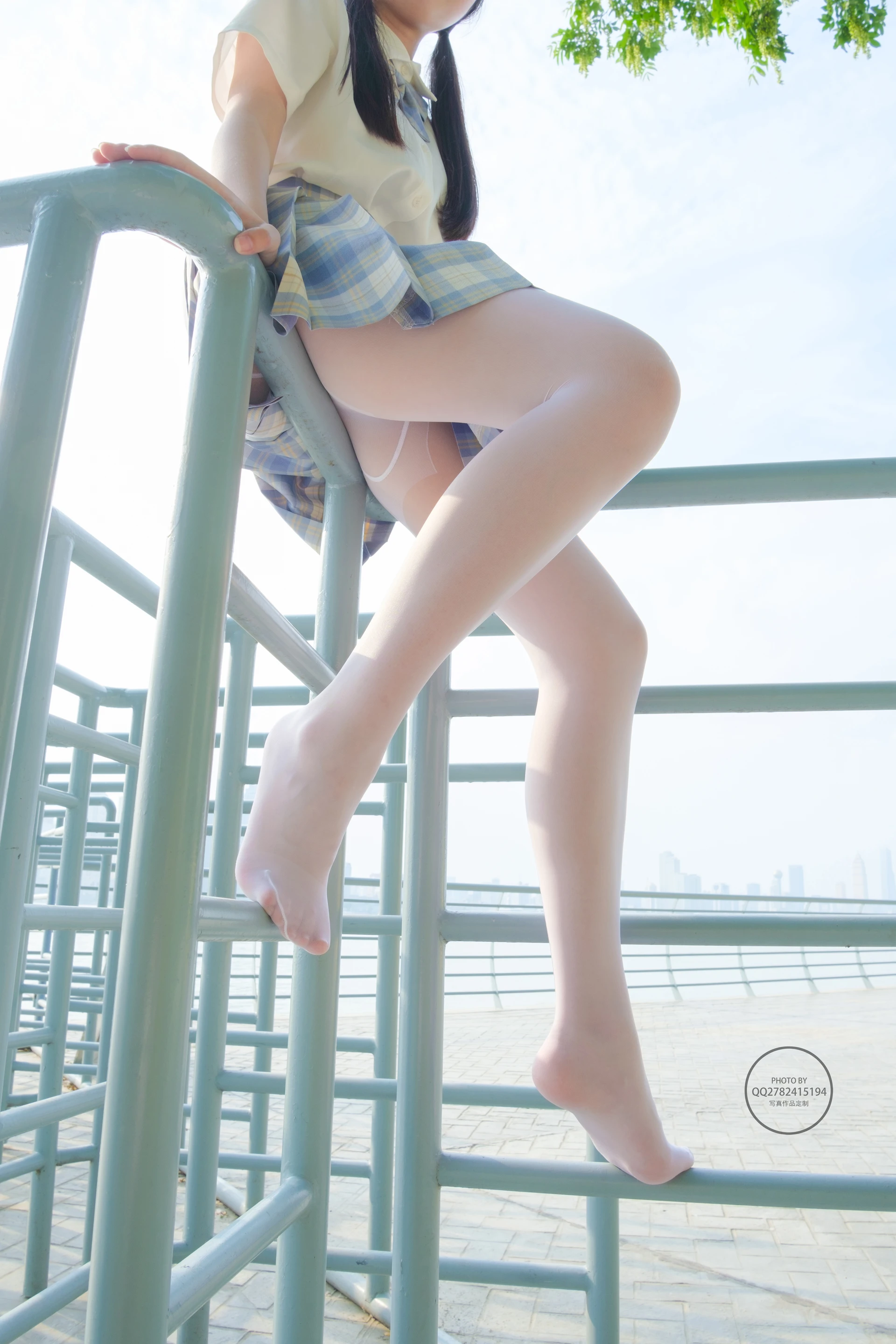森萝财团 有料-46 小鱼 13D 室外超薄白丝JK制服 [85P-936.2M]JK, JK制服, 制服, 双马尾, 可爱, 小鱼, 有料, 森萝财团, 白丝, 美腿, 美足