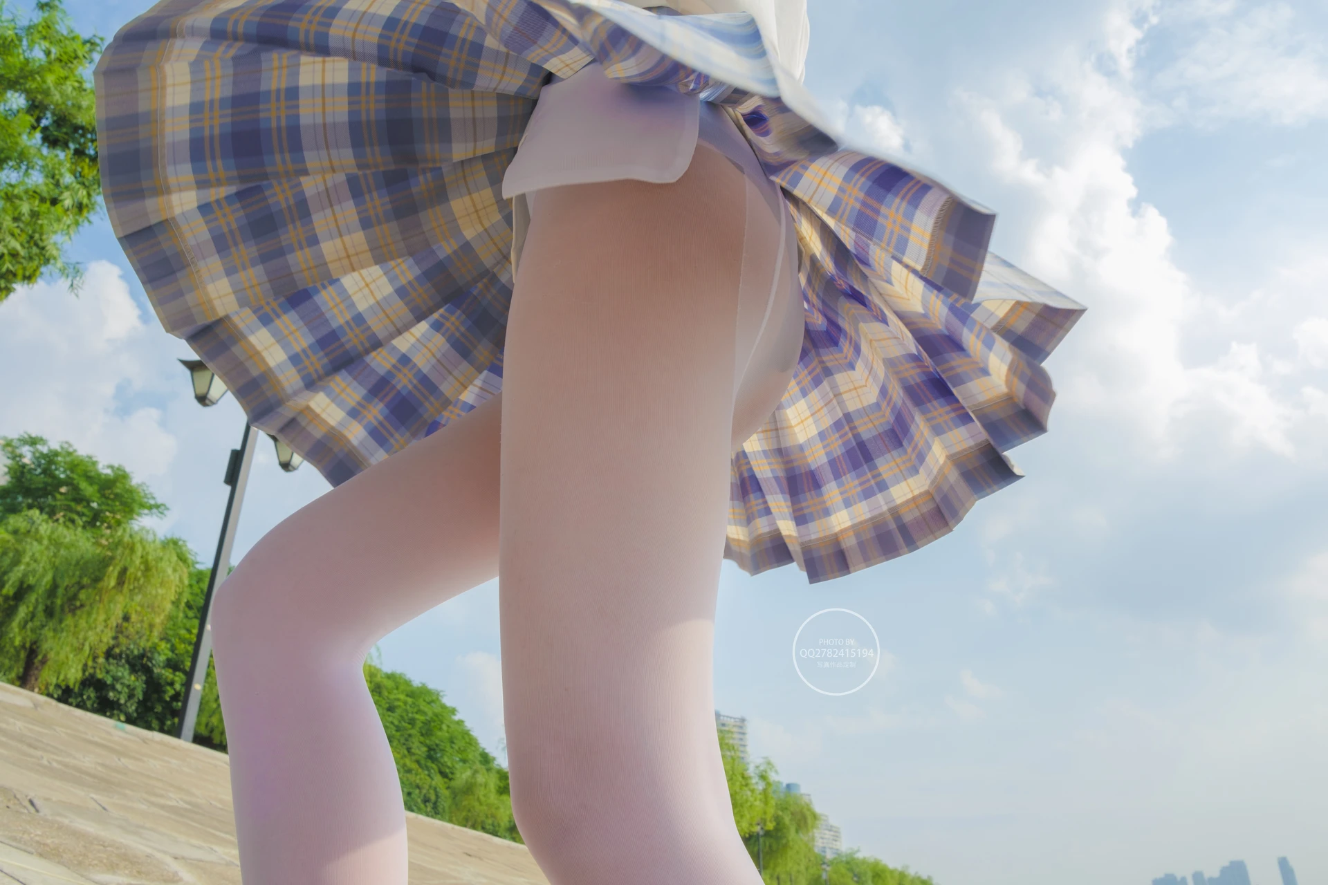 森萝财团 有料-46 小鱼 13D 室外超薄白丝JK制服 [85P-936.2M]JK, JK制服, 制服, 双马尾, 可爱, 小鱼, 有料, 森萝财团, 白丝, 美腿, 美足