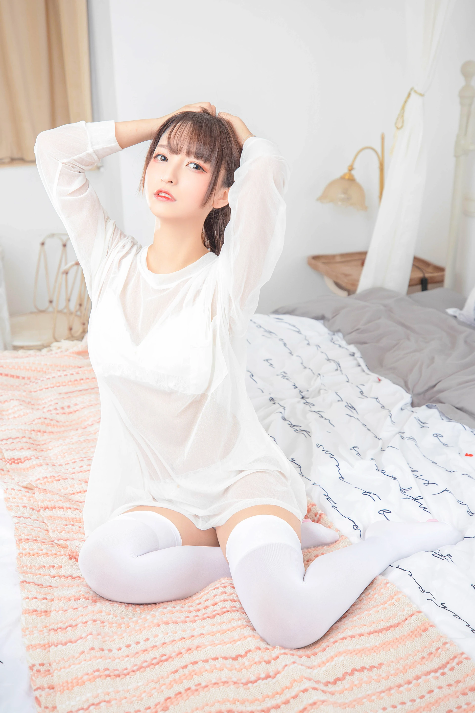 神楽坂真冬 第三季 序号10：《おかえり》猫脚女仆 [150P2V-543MB]内衣, 双马尾, 女仆, 白丝, 睡衣, 神楽坂真冬, 美腿, 美足, 黑丝