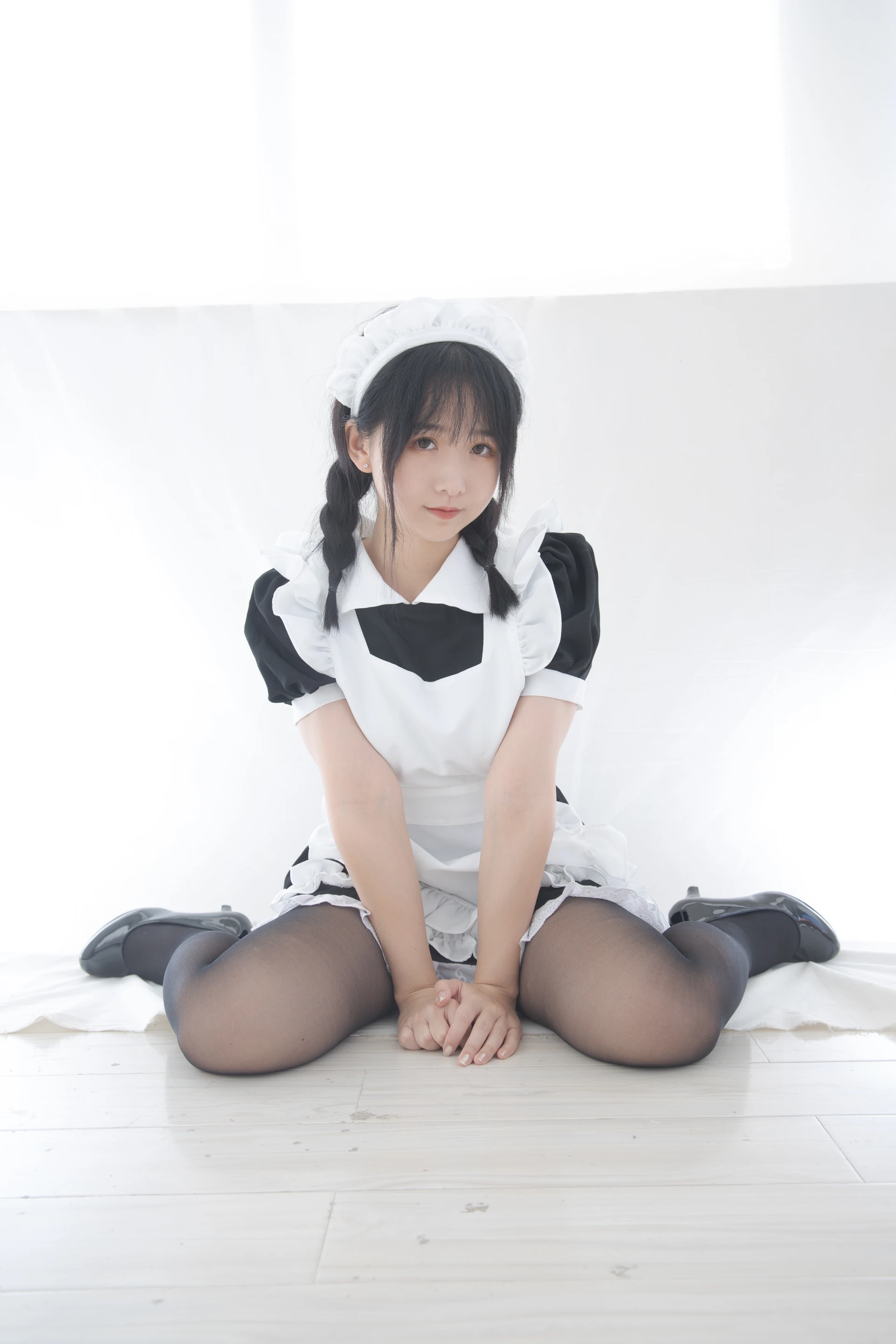 少女秩序 EX.07 猫猫 双马尾白丝衬衣+黑丝女仆 [29P-147MB]双马尾, 可爱, 女仆, 少女秩序, 白丝, 美腿, 美足, 衬衣, 黑丝