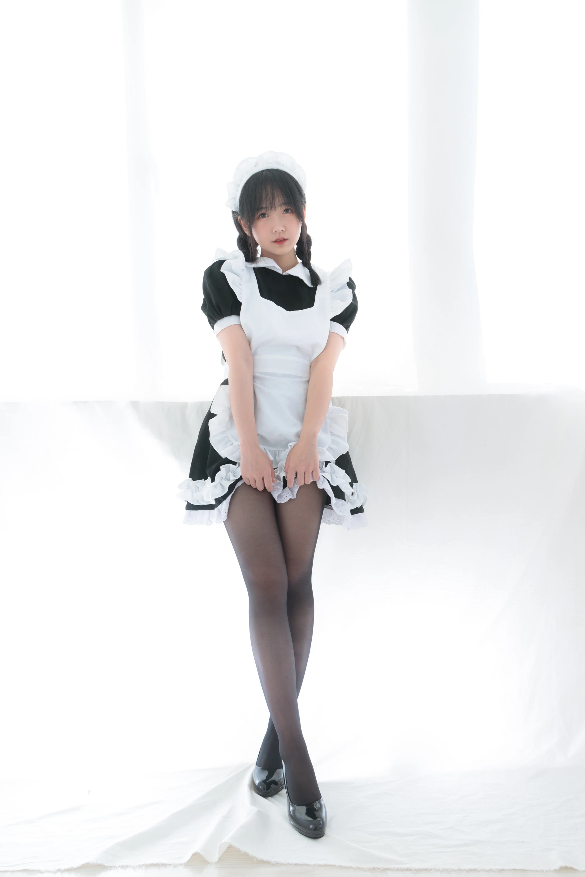 少女秩序 EX.07 猫猫 双马尾白丝衬衣+黑丝女仆 [29P-147MB]双马尾, 可爱, 女仆, 少女秩序, 白丝, 美腿, 美足, 衬衣, 黑丝
