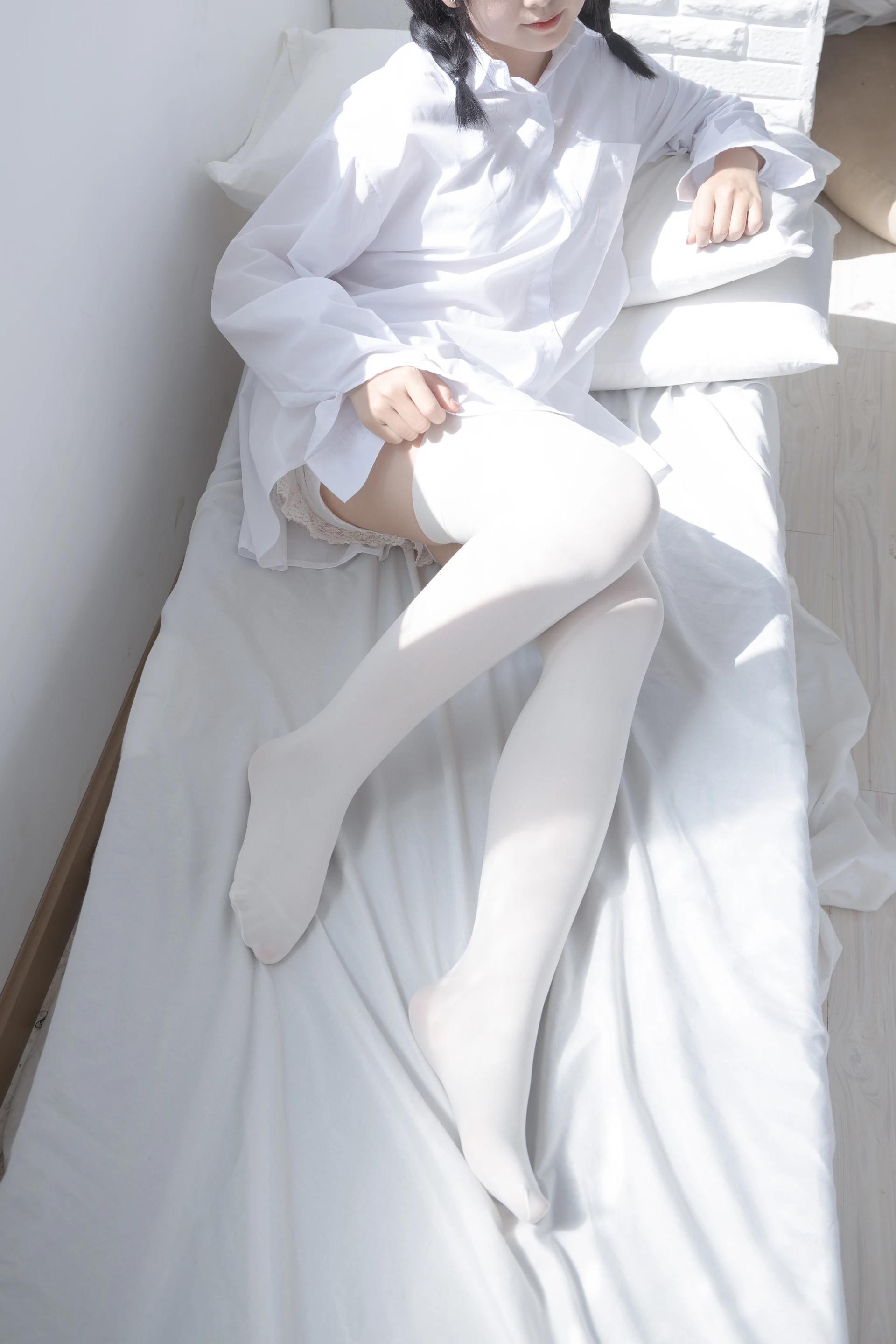 少女秩序 EX.07 猫猫 双马尾白丝衬衣+黑丝女仆 [29P-147MB]双马尾, 可爱, 女仆, 少女秩序, 白丝, 美腿, 美足, 衬衣, 黑丝