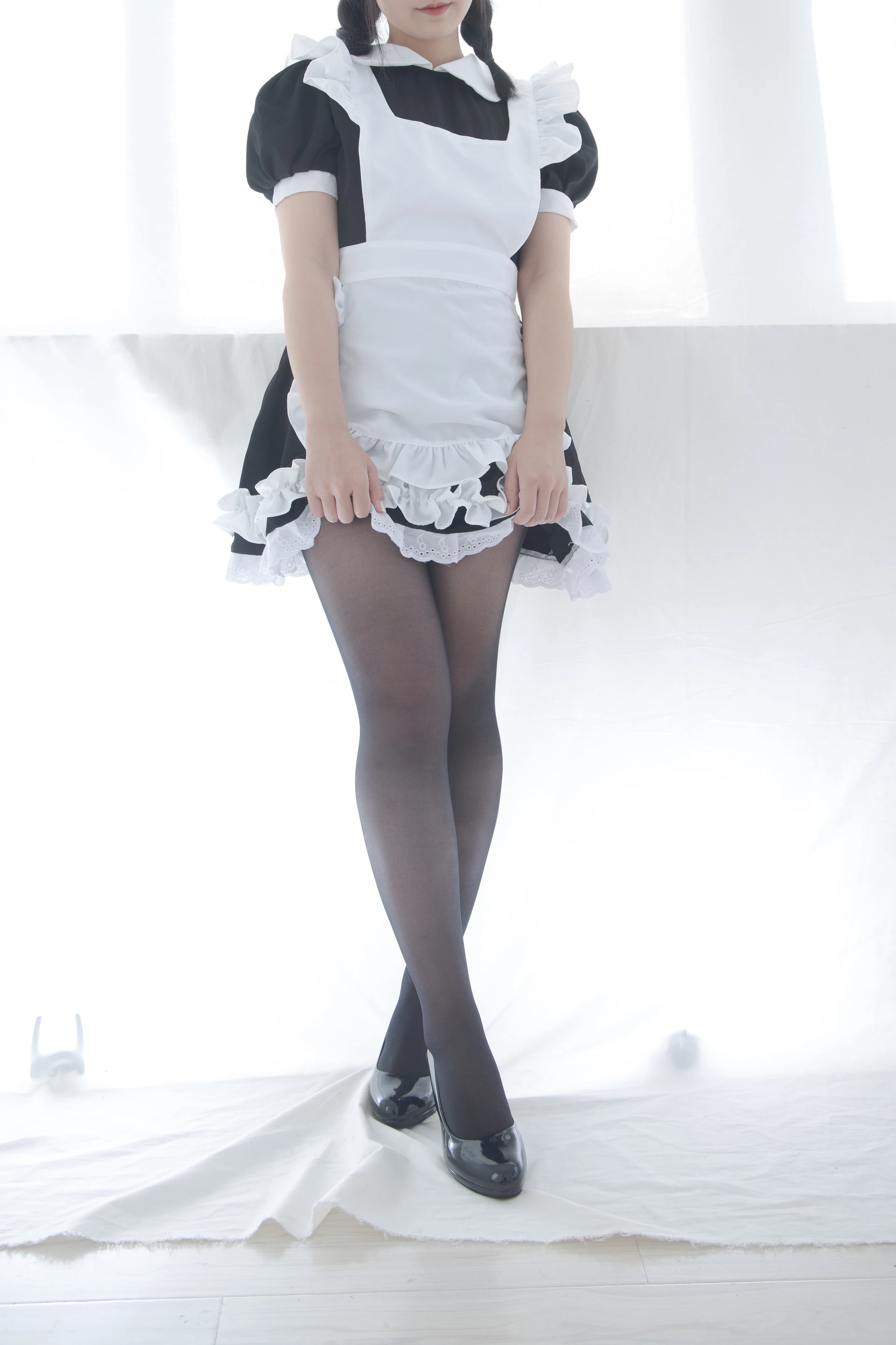 少女秩序 EX.07 猫猫 双马尾白丝衬衣+黑丝女仆 [29P-147MB]双马尾, 可爱, 女仆, 少女秩序, 白丝, 美腿, 美足, 衬衣, 黑丝