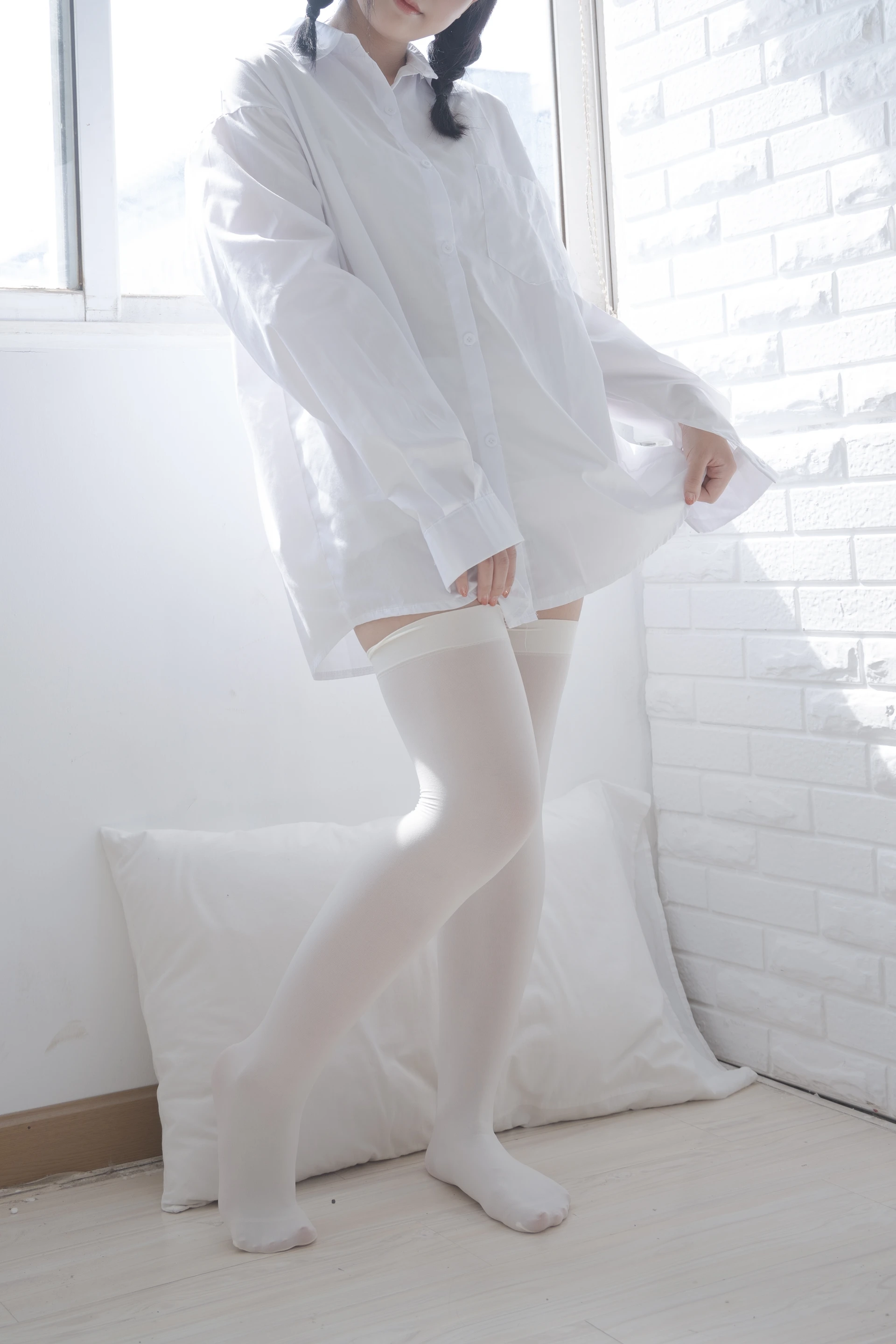 少女秩序 EX.07 猫猫 双马尾白丝衬衣+黑丝女仆 [29P-147MB]双马尾, 可爱, 女仆, 少女秩序, 白丝, 美腿, 美足, 衬衣, 黑丝