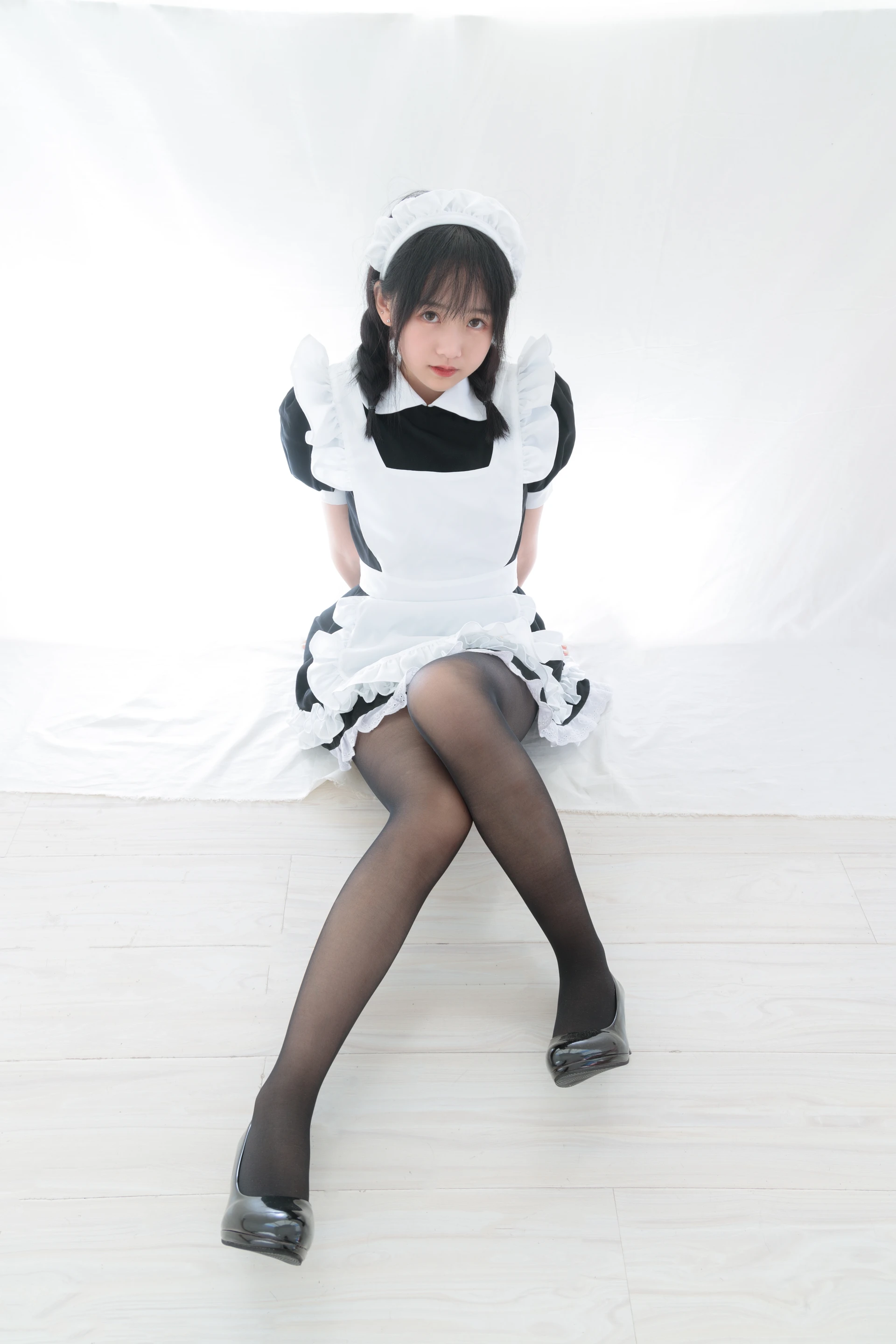少女秩序 EX.07 猫猫 双马尾白丝衬衣+黑丝女仆 [29P-147MB]双马尾, 可爱, 女仆, 少女秩序, 白丝, 美腿, 美足, 衬衣, 黑丝