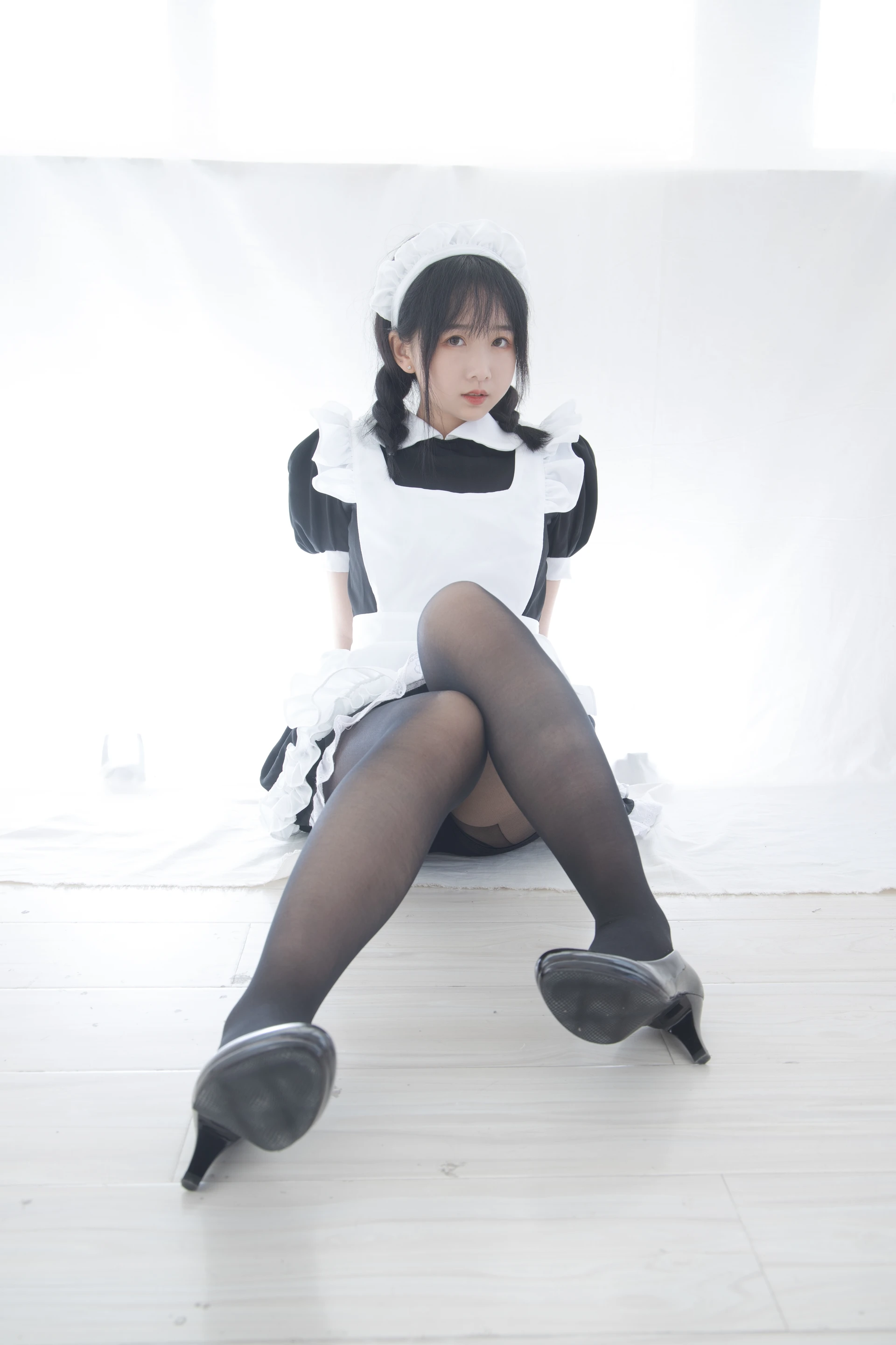 少女秩序 EX.07 猫猫 双马尾白丝衬衣+黑丝女仆 [29P-147MB]双马尾, 可爱, 女仆, 少女秩序, 白丝, 美腿, 美足, 衬衣, 黑丝